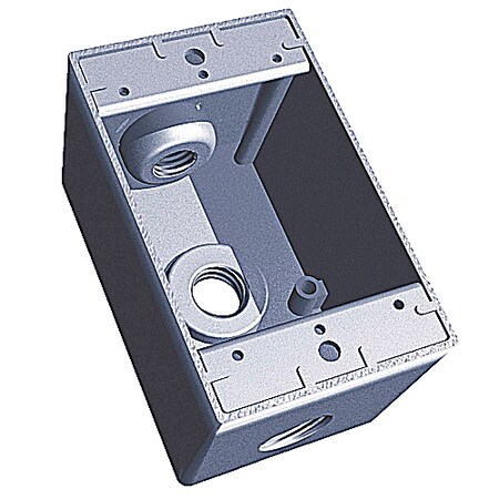 Abb Weatherproof Electrical Box, 1-Gang, 24.8 Cu. In. S103E